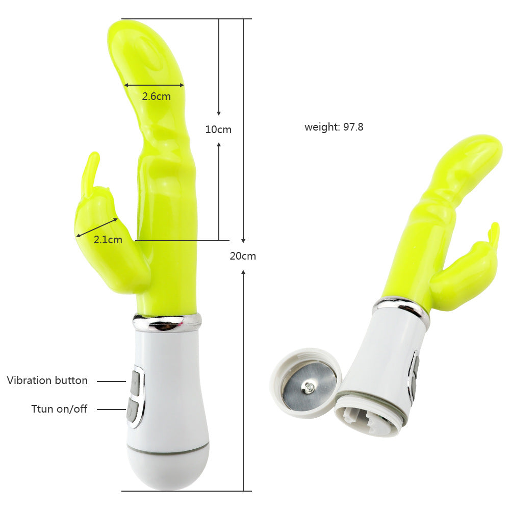 Double G-spot Vibrator Rabbit AV Vibration Massager