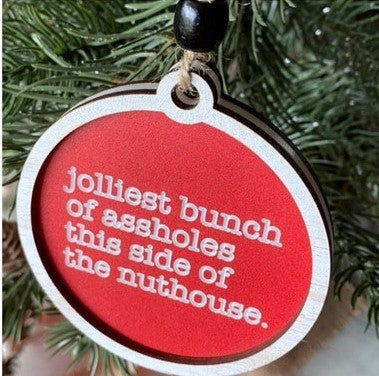 š¤ŖFunny Words Christmas Treeš Hanging Decoration