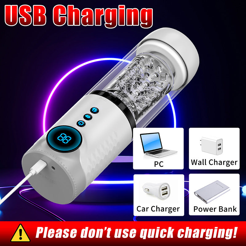 9-Frequency Fully Automatic Telescopic Rotating Male Masturbation Cup