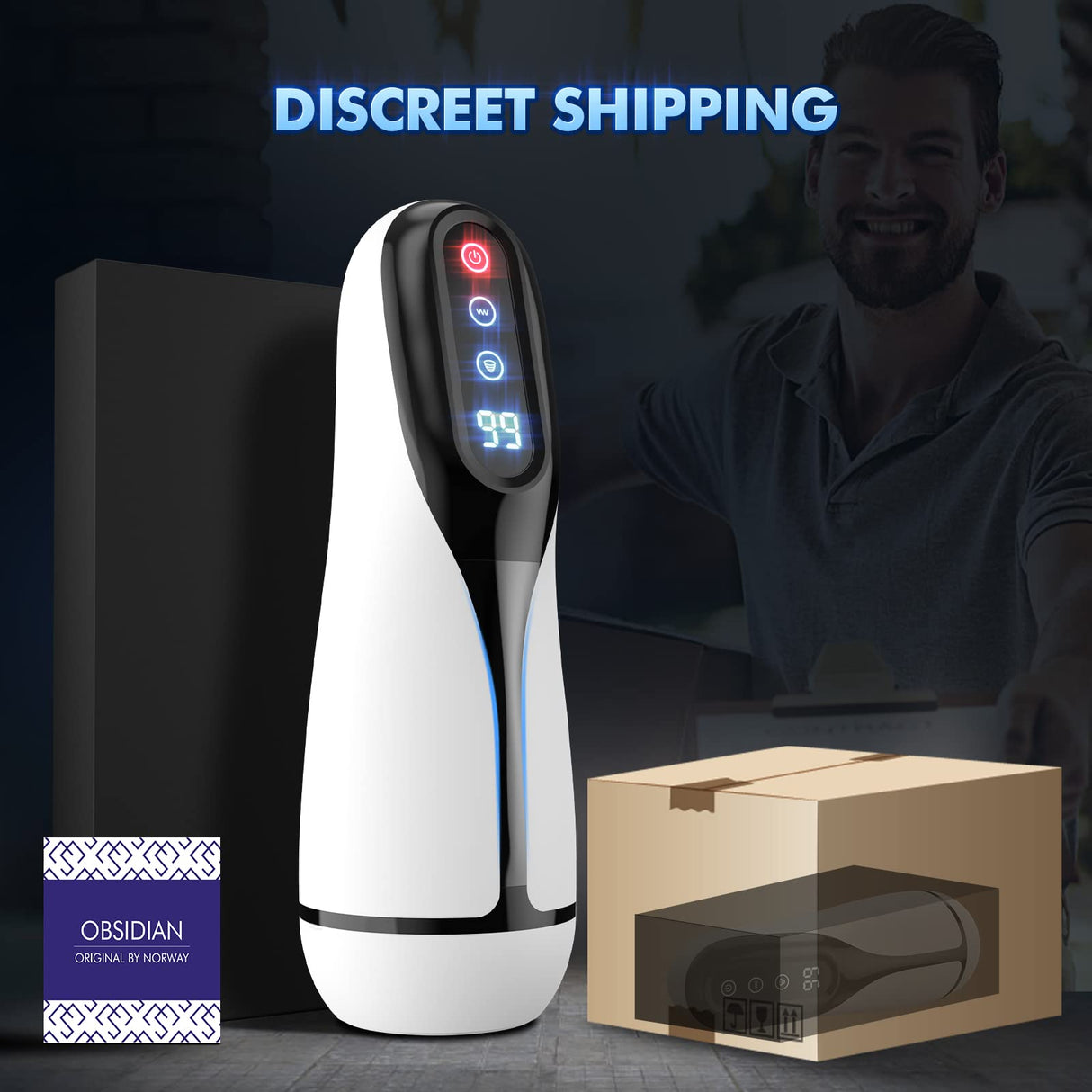 3 In 1-9 Suction & Vibration Heating Blowjob Automatic Male Masturbator