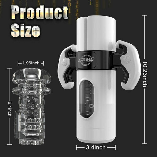 Showeggs 9 Thrusting Vibrating Handheld Male Sex Toys 2 in 1 Gamepad Design