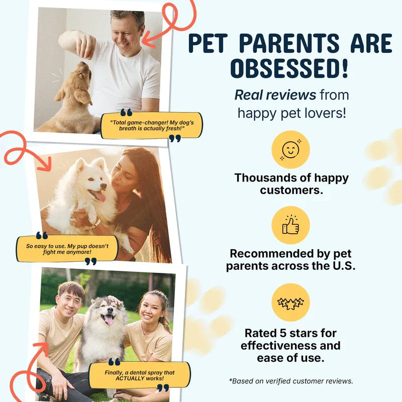 Pet Dental Tartar Care Spray for Dogs & Cats-2 PCS