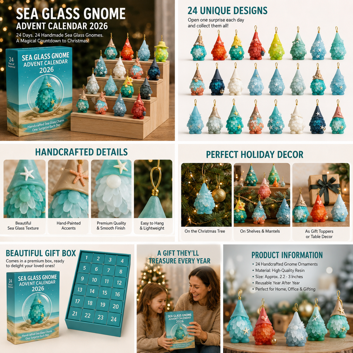 🌊🧝♂️Sea Glass Gnome Advent Calendar 2026