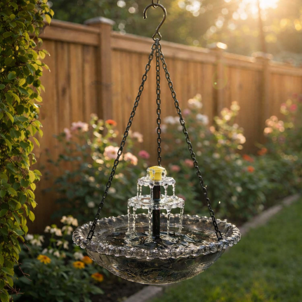 š¦Solar Cascade Hanging Bird Bath Fountain
