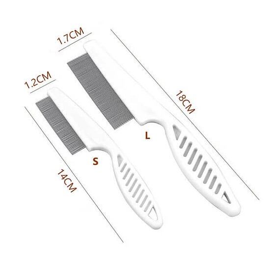 Multifunctional Pet Hair Comb Flea and Tear Stain Removal 2 Pcs