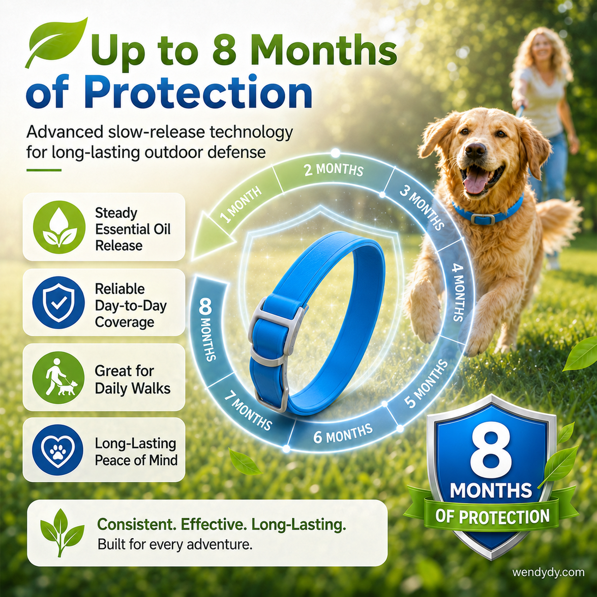 Natural Essential Oil Pet Pest Repellent Collar