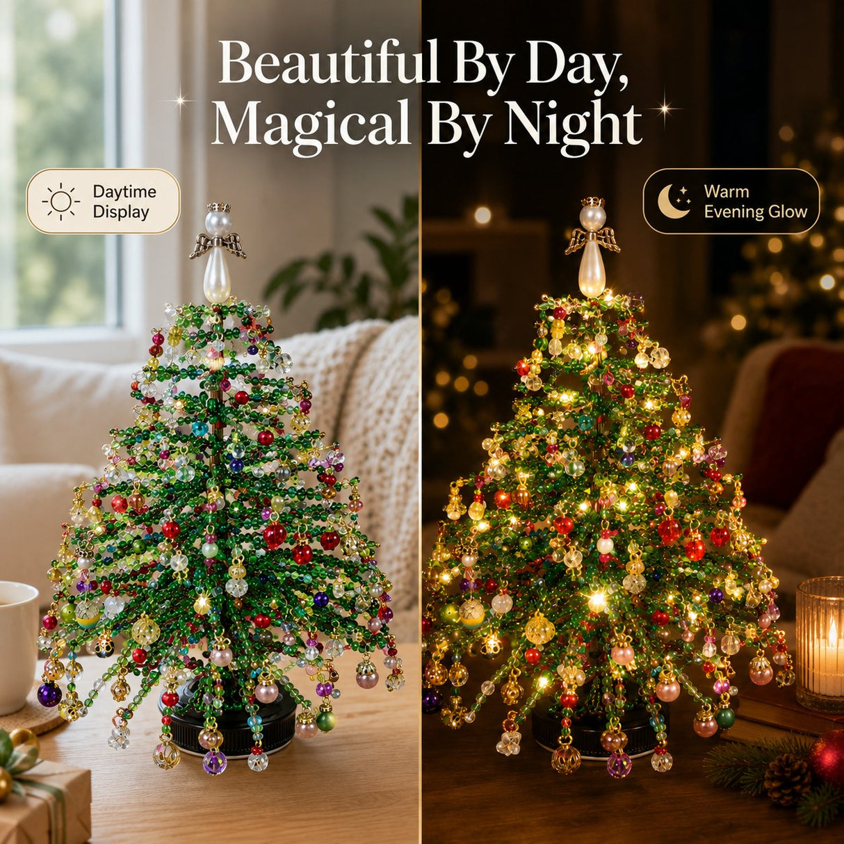 DIY Beaded Holiday Tree Craft Kit