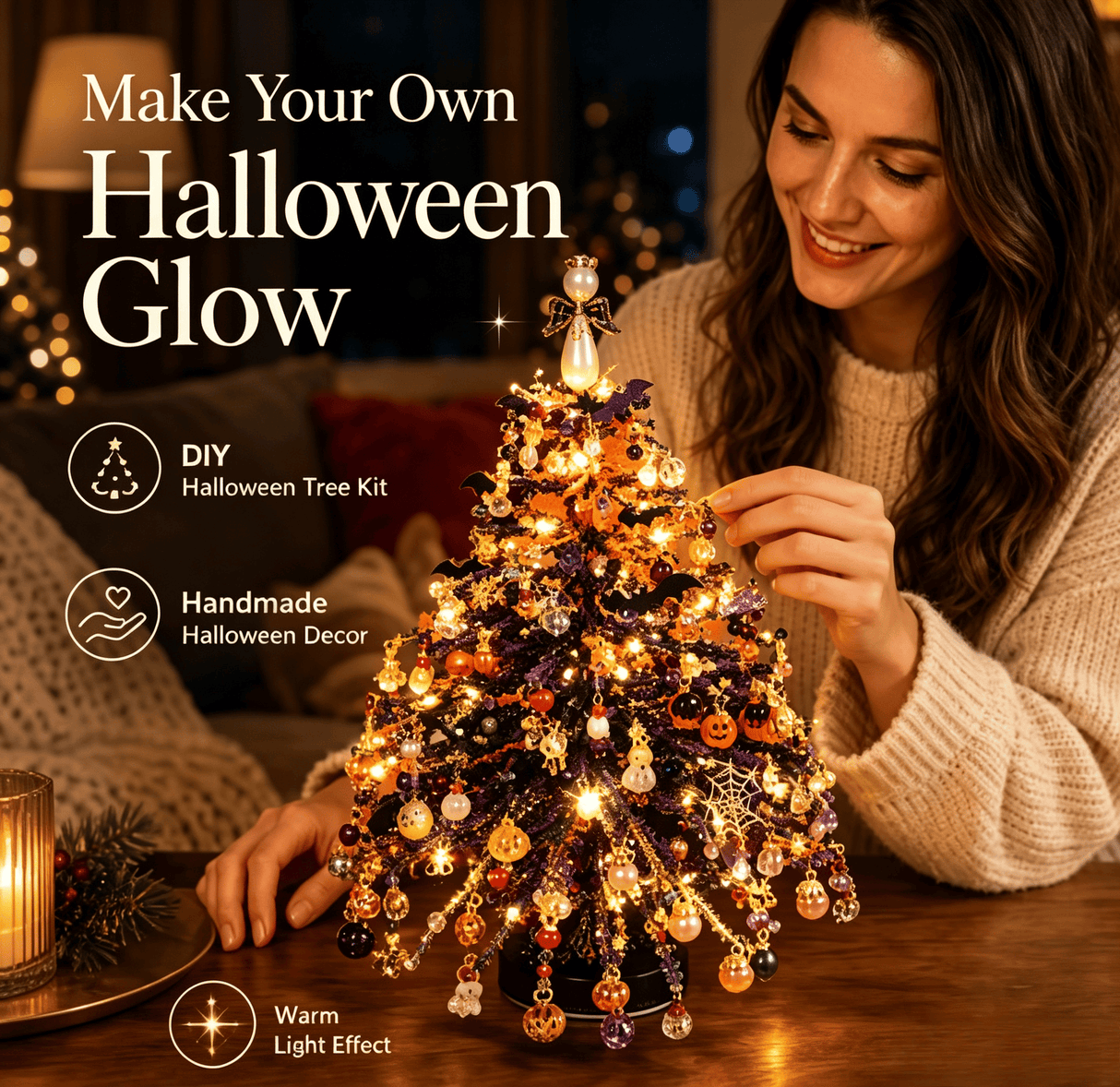 DIY Beaded Holiday Tree Craft Kit