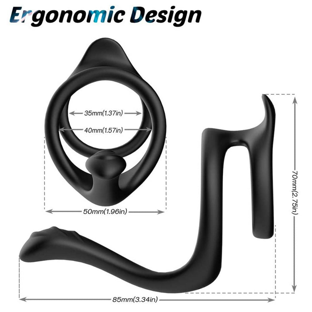 Double Ring Delay Lock Ring Silicone