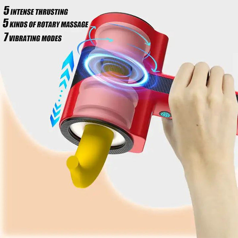 Electric Telescopic & Rotating Male Masturbator Cup
