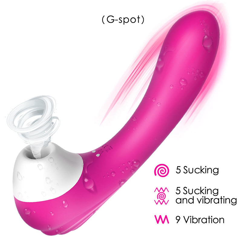 Female Sucking And Vibrating G-Spot Massager