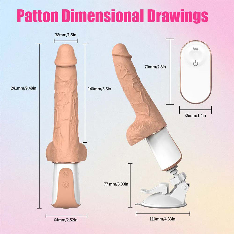 Fully Automatic Intelligent Heated 360-Degree Swinging Telescopic Dildo
