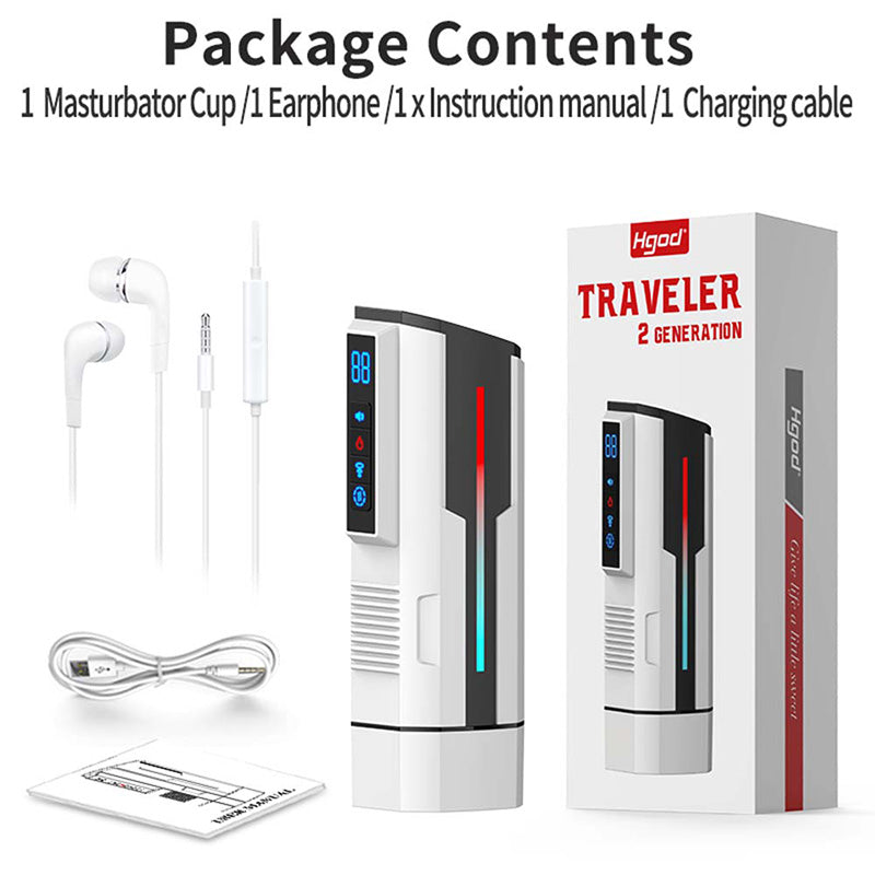 Fully Automatic Telescopic Rotating Intelligent Voice Heating Strong Suction Cup Masturbation Cup