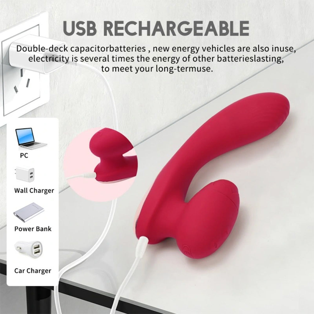 G-Spot 7 Frequency Sucking Heated Vibrator