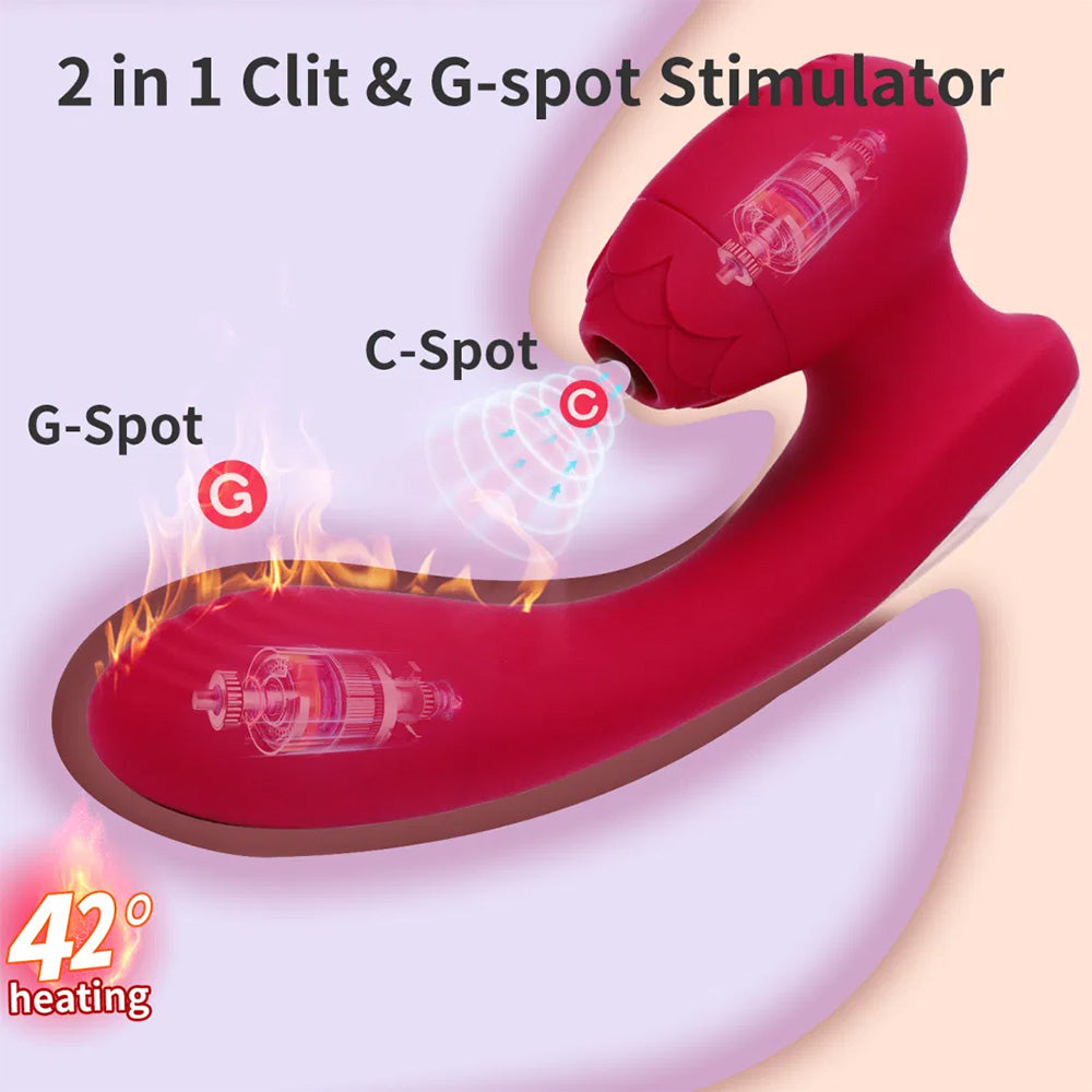 G-Spot 7 Frequency Sucking Heated Vibrator