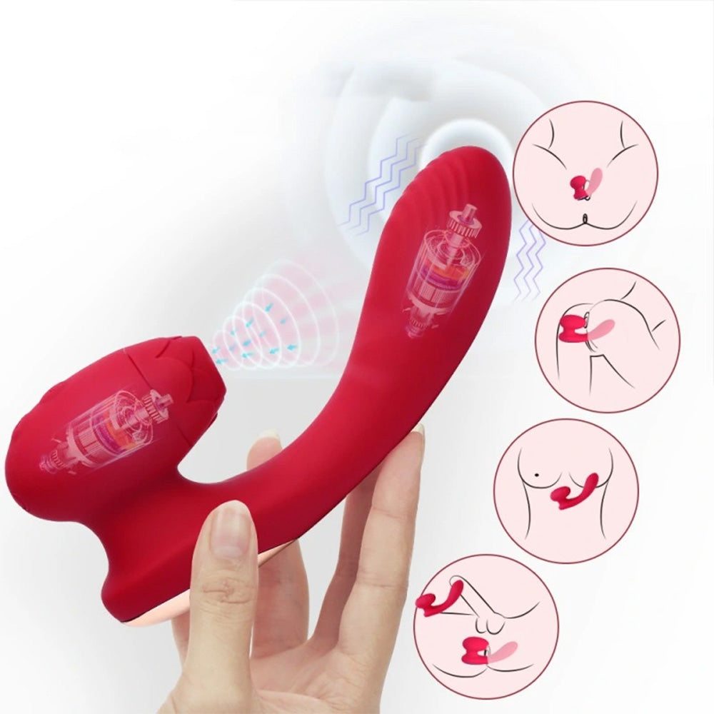 G-Spot 7 Frequency Sucking Heated Vibrator