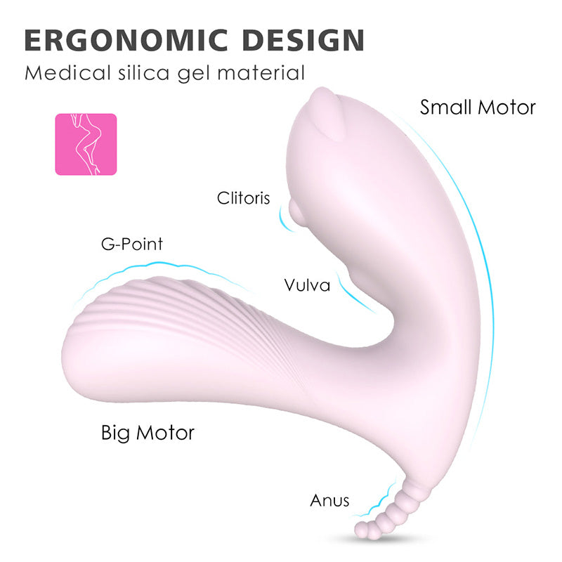 G-Spot Clitoris Wearable Silicone Wireless Remote Control Vibrator