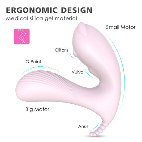 G-Spot Clitoris Wearable Silicone Wireless Remote Control Vibrator