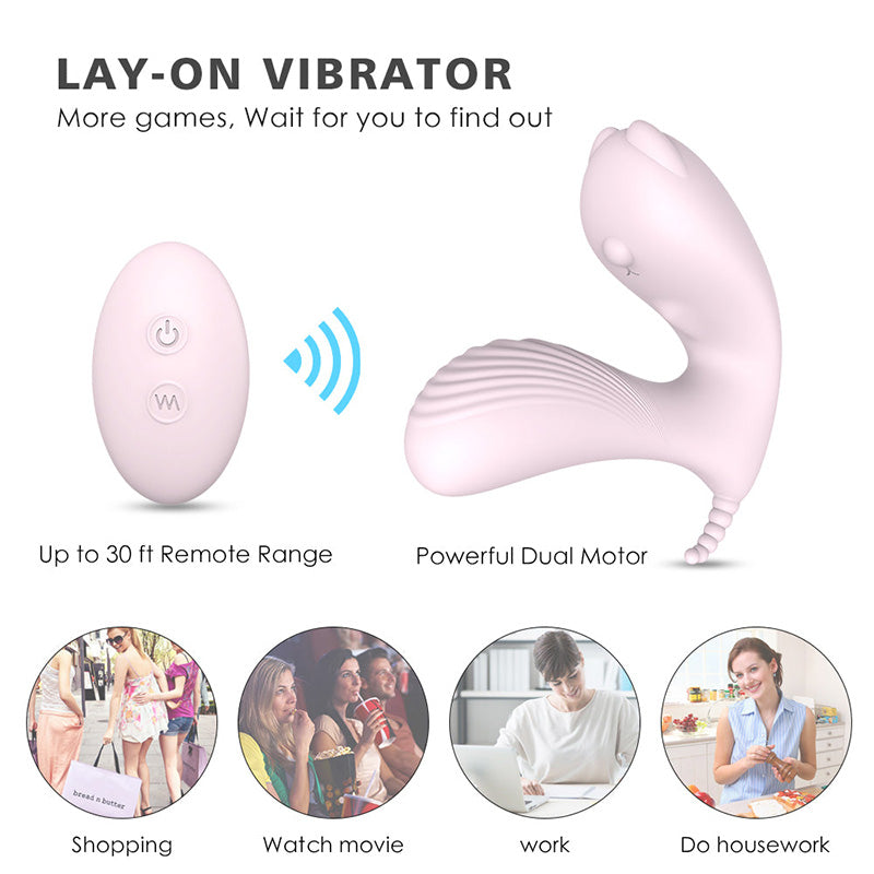 G-Spot Clitoris Wearable Silicone Wireless Remote Control Vibrator