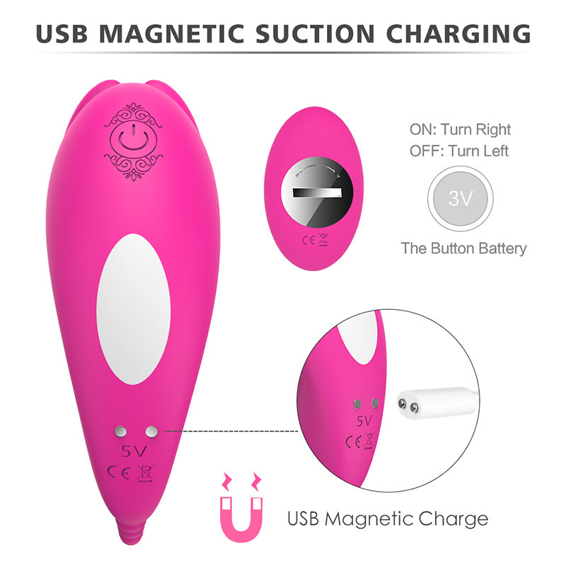 G-Spot Clitoris Wearable Silicone Wireless Remote Control Vibrator