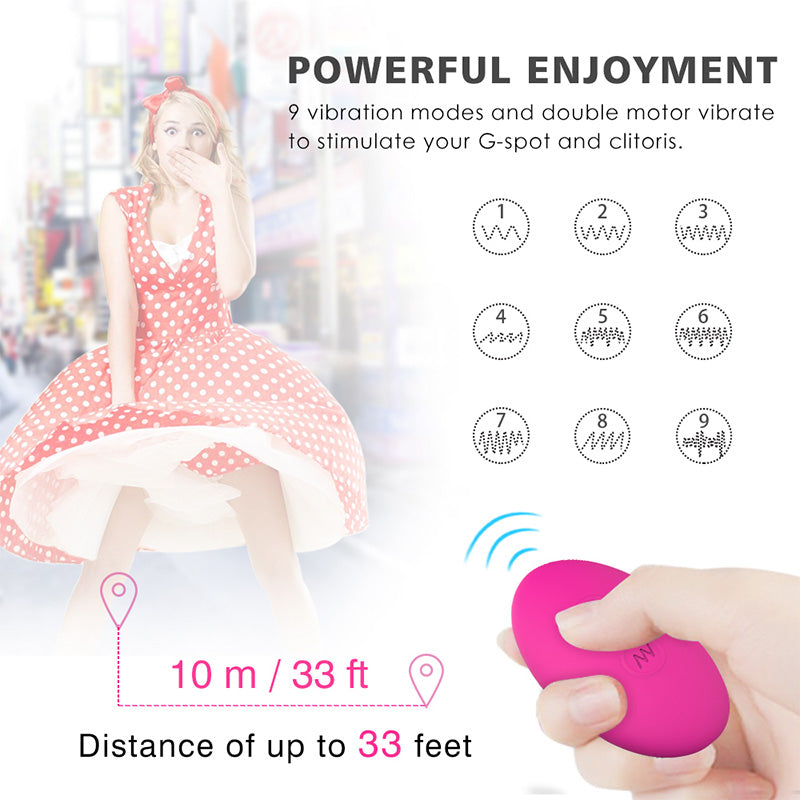 G-Spot Clitoris Wearable Silicone Wireless Remote Control Vibrator