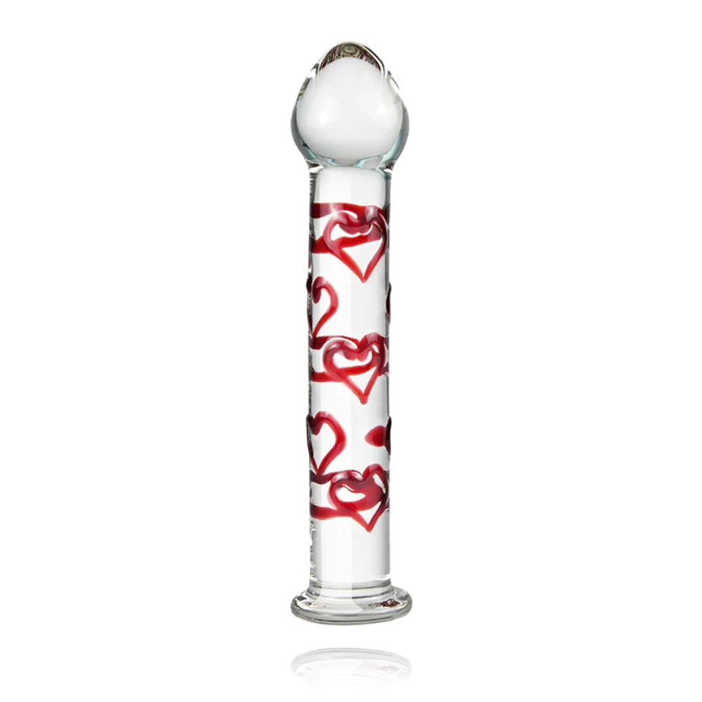 Glass Pleasure Wand With Mushroom Tip