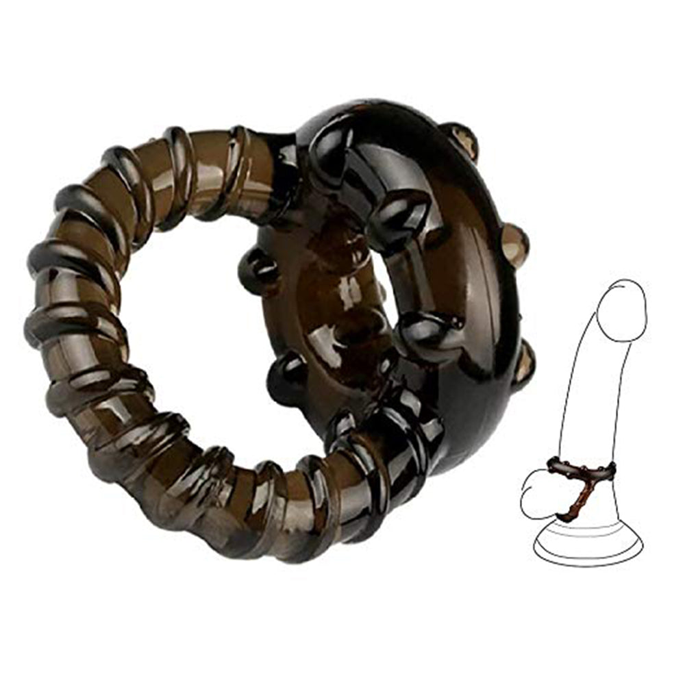 Gold Steel Basket Triple Lock Ring