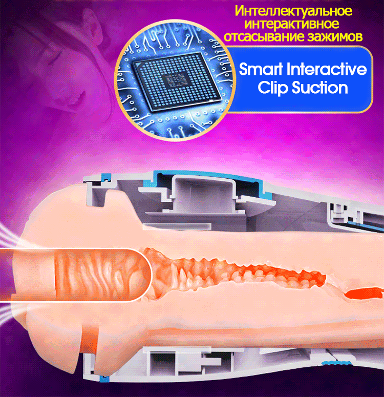 Leten Sm360 3 Thriller Vibration Suction Male Masturbator with Pronunciation Moan Function