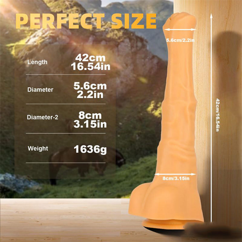 Huge Simulated Horse Suction Cup Dildo
