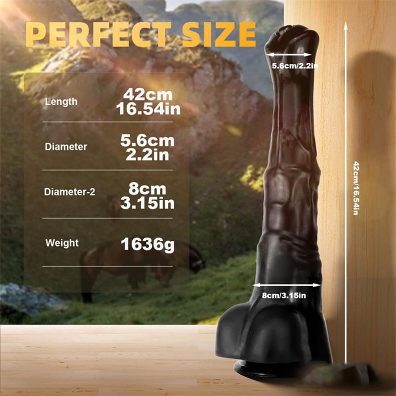 Huge Simulated Horse Suction Cup Dildo