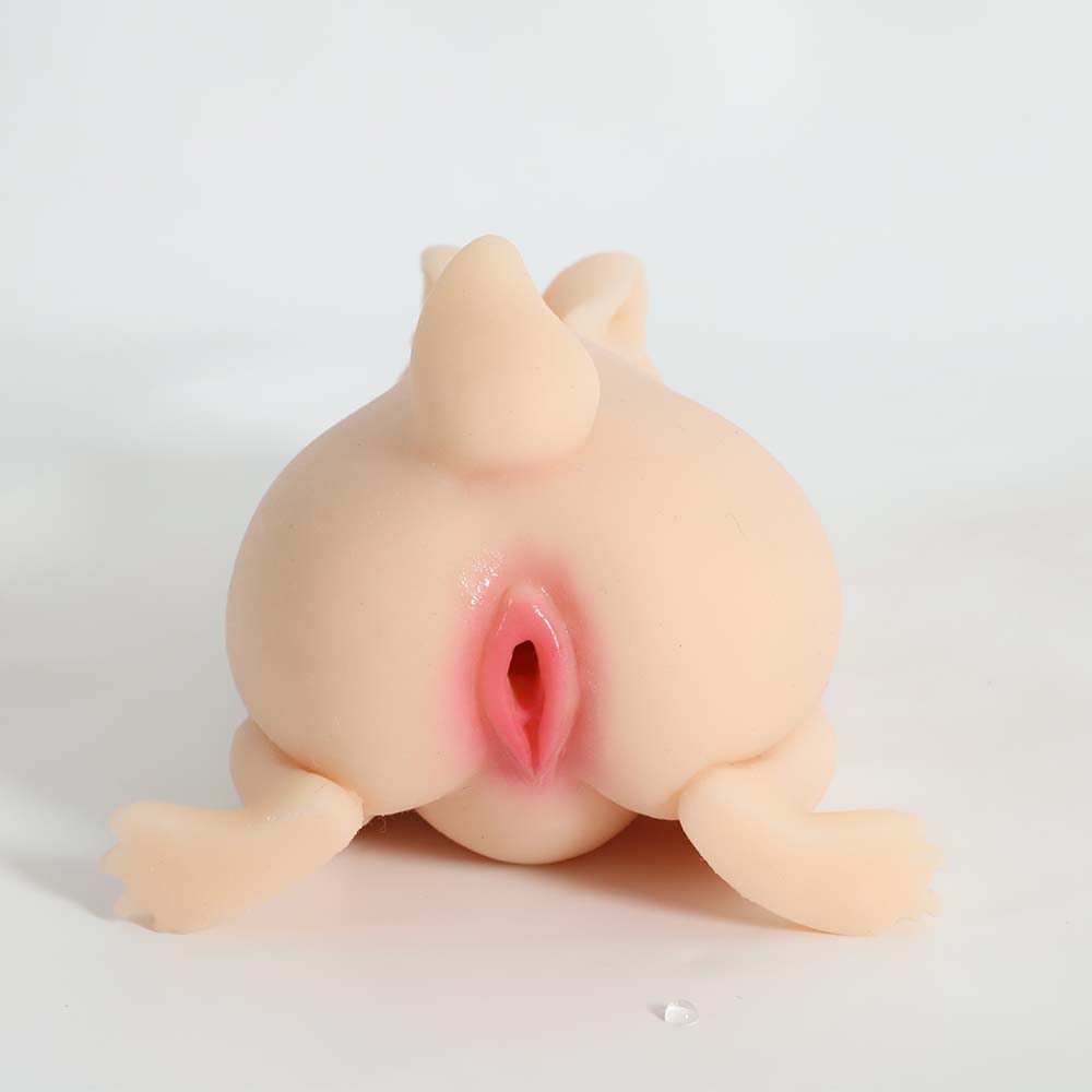 Portable Rabbit Pocket Pussy Realistic Textured Soft Dildo