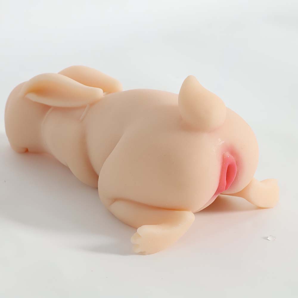 Portable Rabbit Pocket Pussy Realistic Textured Soft Dildo