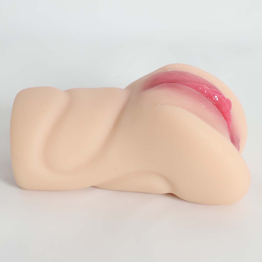 Men's Handheld Pocket Silicone Realistic Textured Pussy