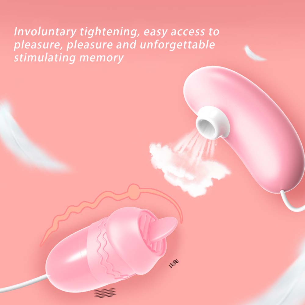 Tongue Licking Vibrating Sucking Female Sex Toys