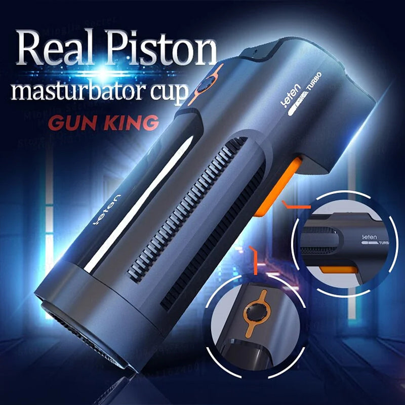 Leten 10 Telescopic & Vibration Modes Masturbator Cup