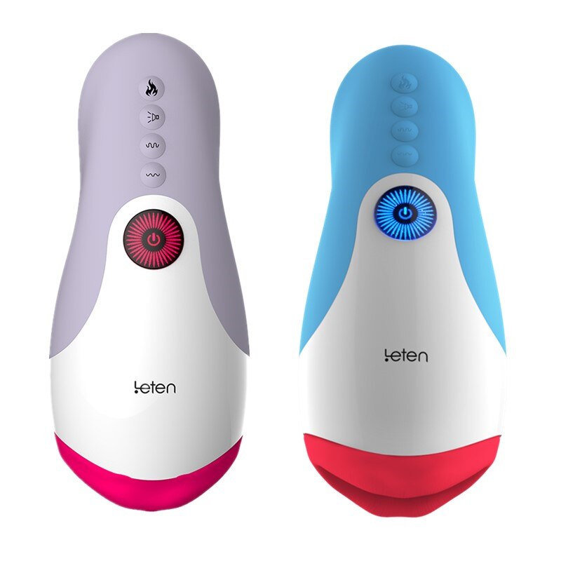 Leten 10 Vibrator Sucking Male Masturbator with Realistic Tongue Licking Blowjob Simulator