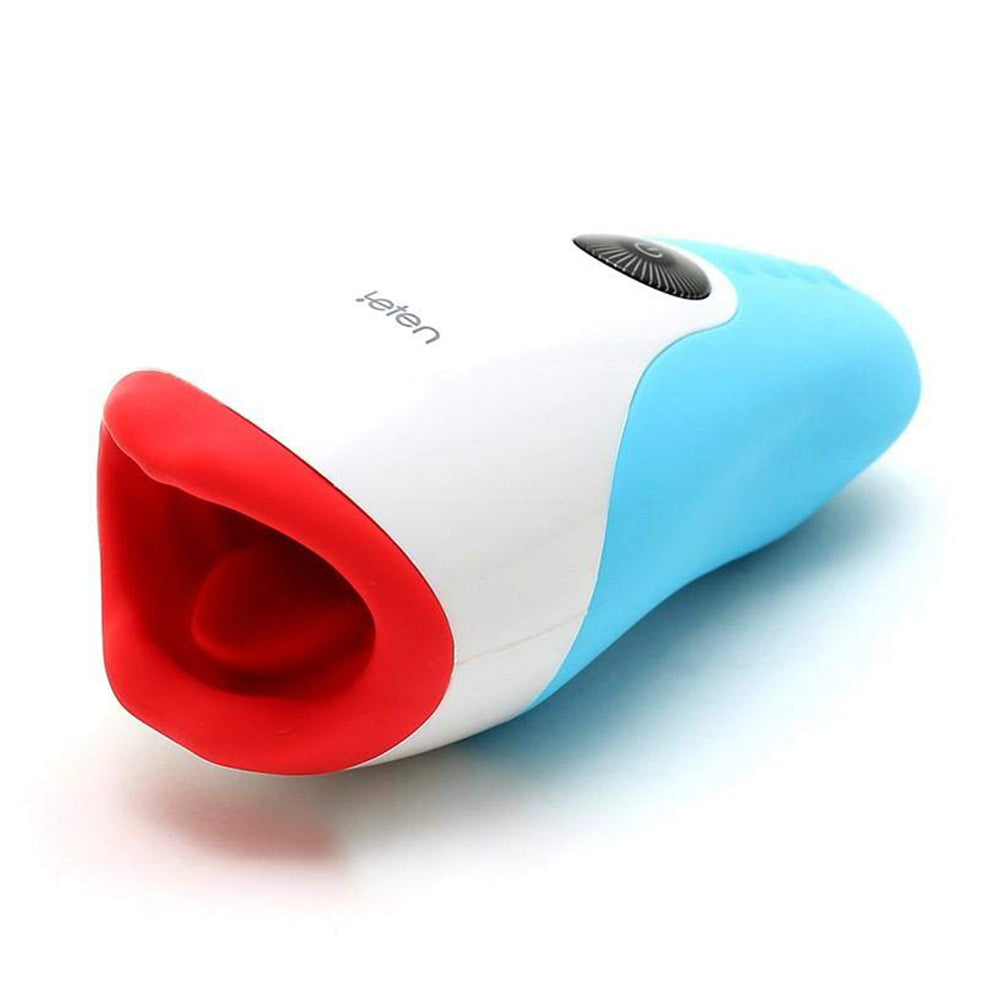 Leten 10 Vibrator Sucking Male Masturbator with Realistic Tongue Licking Blowjob Simulator