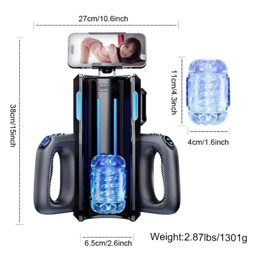Leten Cannon King Pro 10 Thrusting High-Speed Motor Automatic Men Sex Toys with Handle
