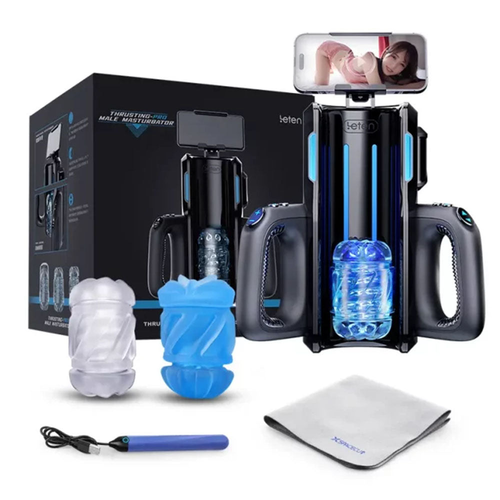 Leten Cannon King Pro 10 Thrusting High-Speed Motor Automatic Men Sex Toys with Handle