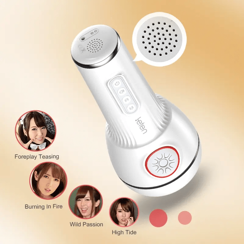 Leten IV 10 Vibrating & Sucking Male Masturbator With Heated Voice