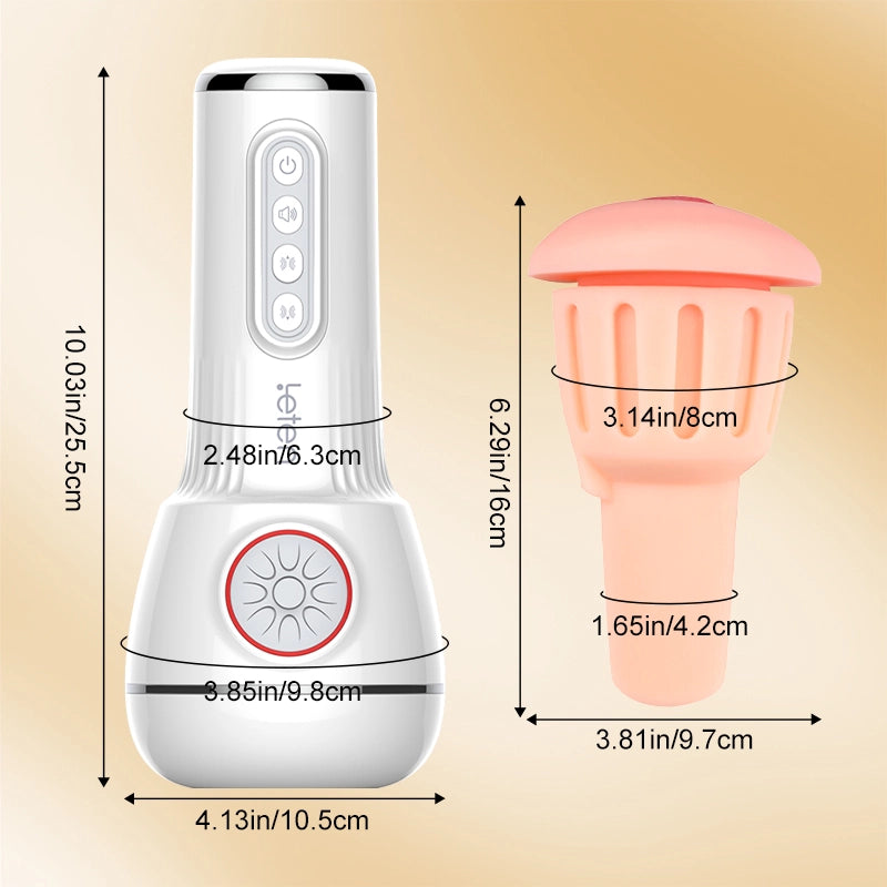 Leten IV 10 Vibrating & Sucking Male Masturbator With Heated Voice