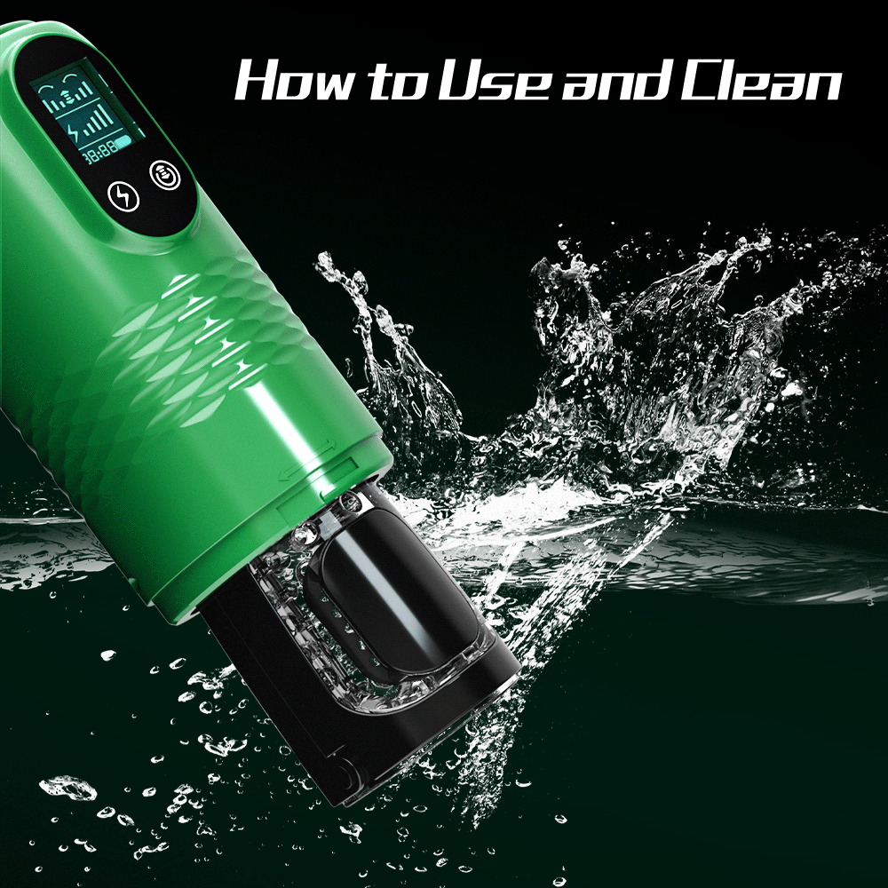 Showeggs 10 Powerful Vibrations Telescopic Rotation Automatic Male Airplane Cup