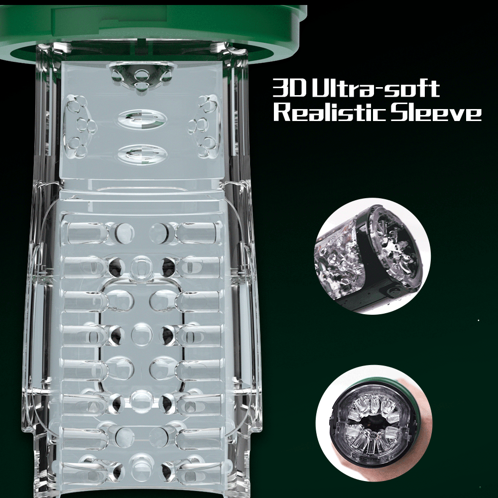 Showeggs 10 Powerful Vibrations Telescopic Rotation Automatic Male Airplane Cup