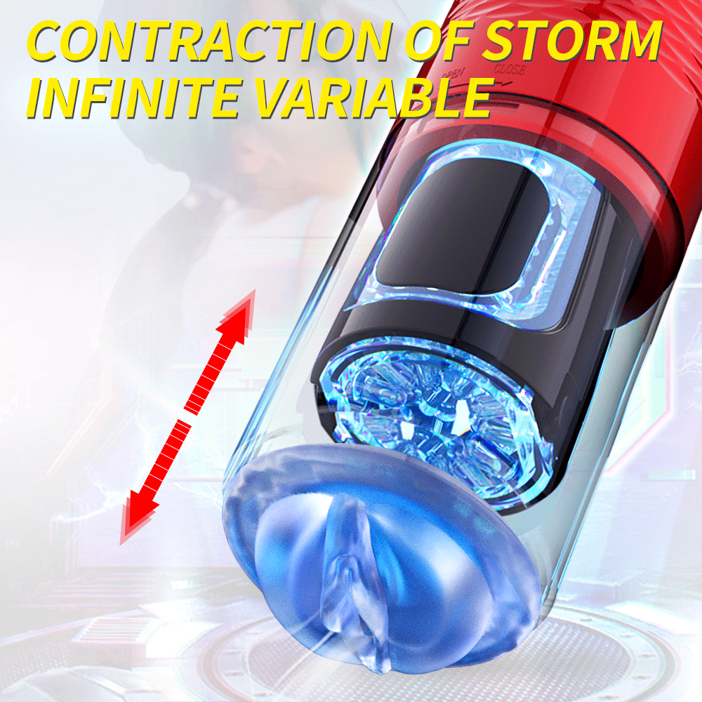 Showeggs 10 Powerful Vibrations Telescopic Rotation Automatic Male Airplane Cup