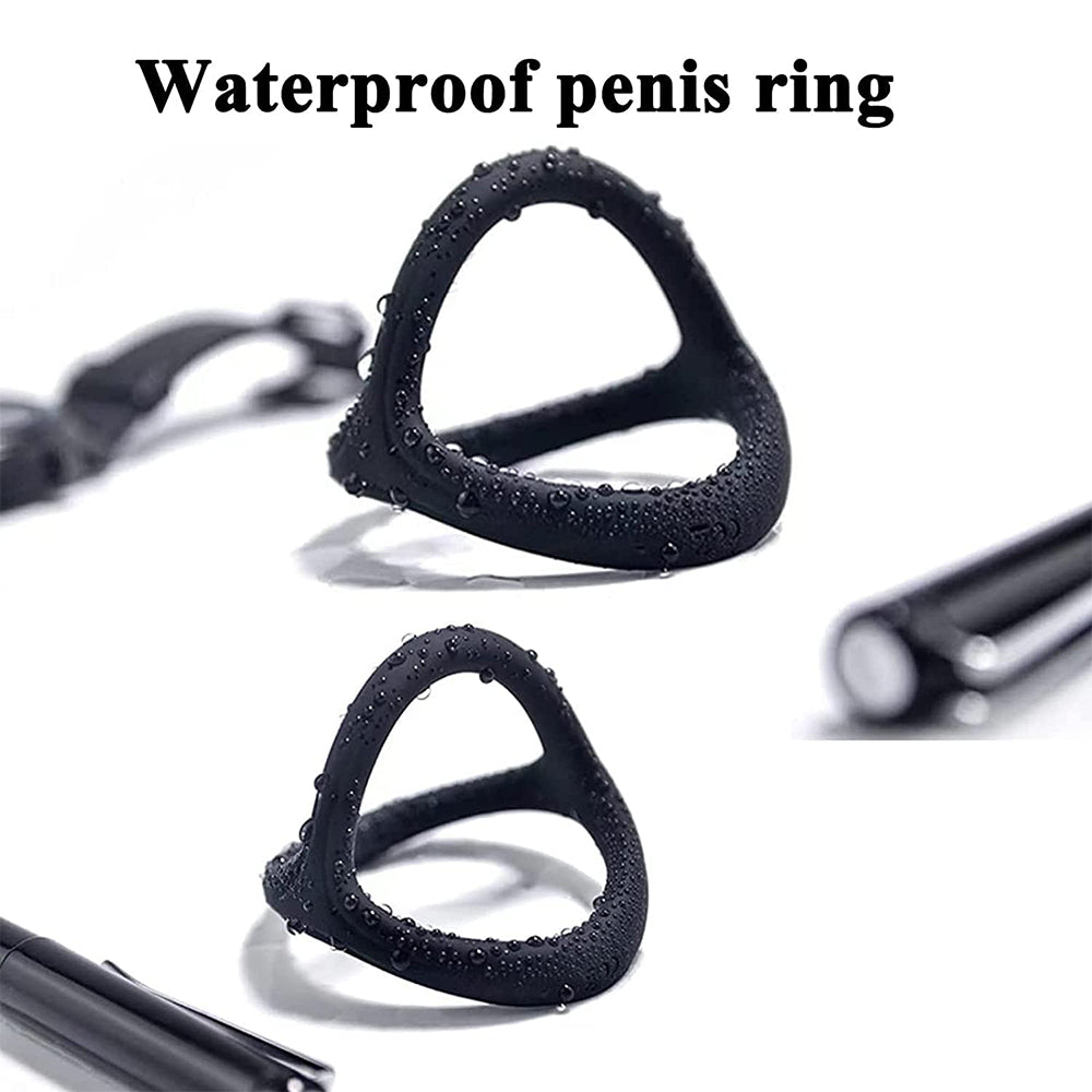 Lock Ring Silicone Penis Vibration Delay Ring