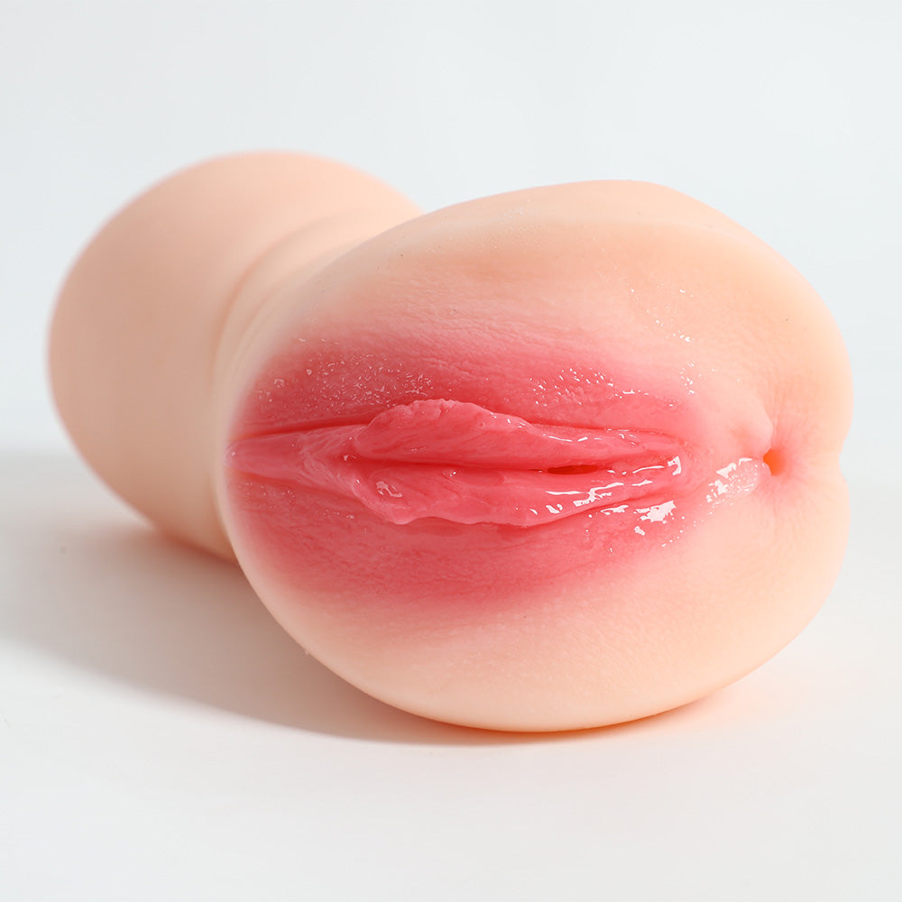 Lifelike Flexibility Pocket Pussy Dual Channel Vagina Anal Pussy Stroker