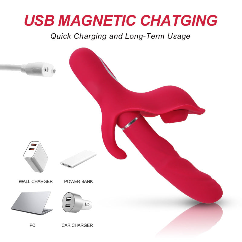Vibration, Slap, Suction, And Stimulation Vibrator