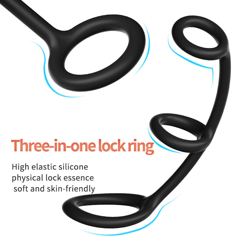 3 in 1 Cock Ring Erection Enhancing Stamina Prolonging