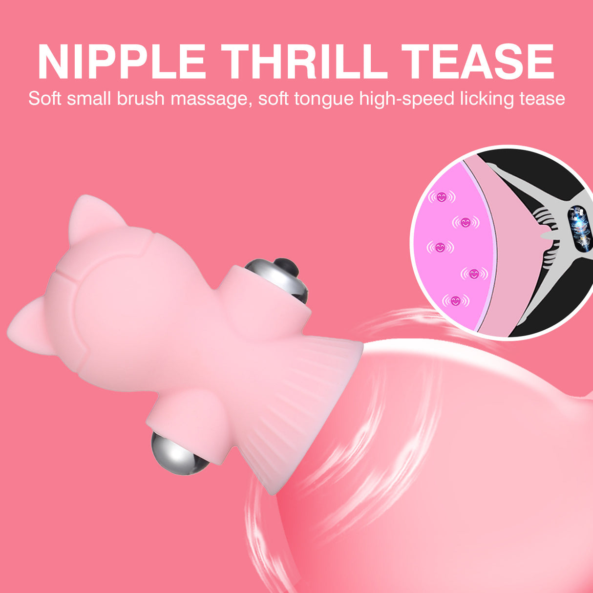 Suction Clip Tongue Licking Jump Eggs
