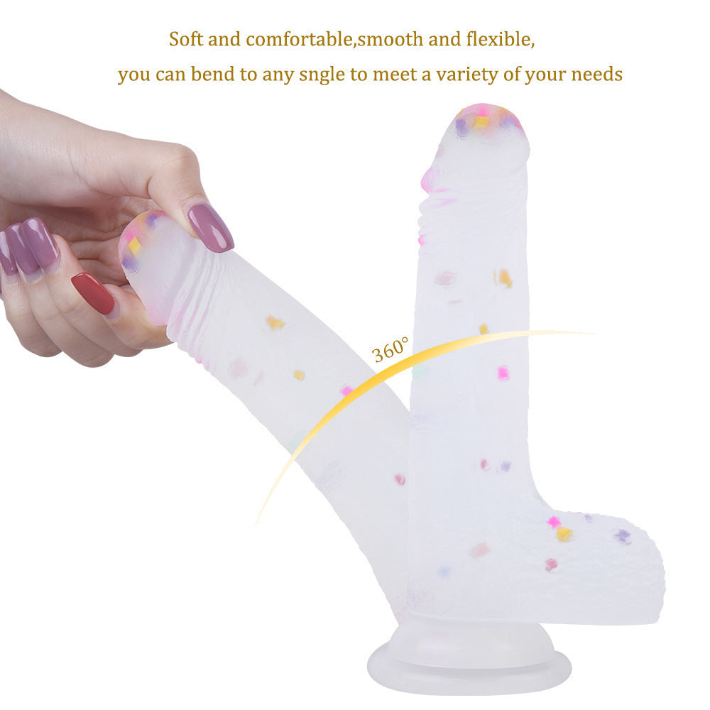 Jelly Color Silicone Dildo